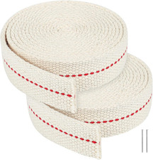 13 Feet/ 2 Rolls Cotton Oil Lamp Wick, 7/8 Inch Replacement Oil Lanterns Wick fo picture