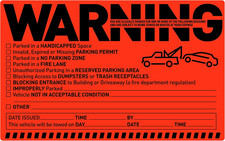 Easykart Labels 50 Parking Violation Notice Tow Stickers for Car Vehicle Private picture