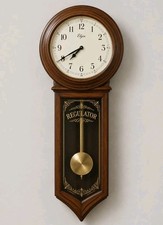 VINTAGE ELGIN QUARTZ REGULATOR PENDULUM WALL CLOCK Silent Working 24