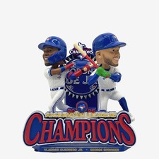 Vladimir Guerrero Jr. George Springer Toronto Blue Jays 2025 AL Champ Bobblehead picture