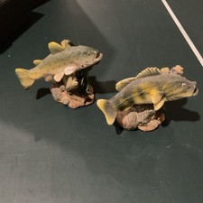 Pair of Mayrich Company Fish Largemouth Bass Figurines picture