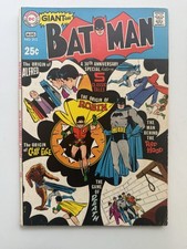 BATMAN #213 1969 DC Silver Age Origin Robin Red Hood Clayface Alfred Free S/H picture