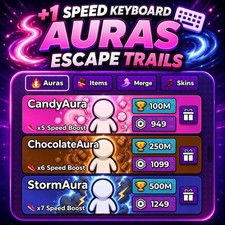 +1 Speed Keyboard Escape Auras NEW CHEAP FAST picture