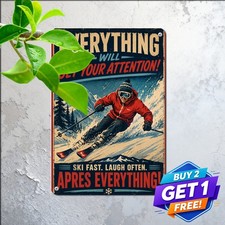 Extreme Sports Everything Will Kill You Metal Sign Retro Bar Decor picture