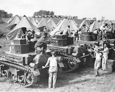 M2A2 Tanks and National Guardsmen World War II WWII WW2 8x10 Photo 837c picture