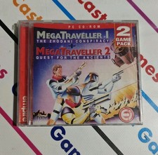 PC GAME MEGA TRAVELLER 1 + 2 EU JEWEL CASE EU SEALED NEW RARE picture