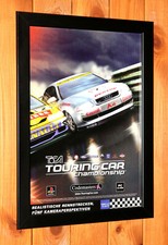 1997 TOCA Touring Car Championship Small Vintage PS1 Poster Ad Page Framed picture