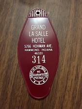 Vintage Art Deco Grand La Salle Hotel Hammond, Indiana Key Tag picture