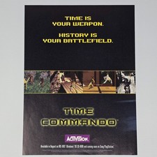 Time Commando PlayStation PS1 PC Battlefield Print Ad/Poster picture