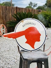 Pontiac Porcelain Advertising Sign Roughly 30 In picture