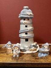 Encore 2000 Snow Buddies Snowville “Lighthouse” #94933 - Excellent Rare picture