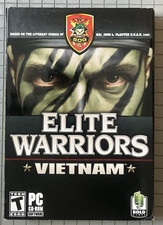 Elite Warriors: Vietnam PC Small Big Box • SOG Emblem • Disc VG+ • Mini Manual picture