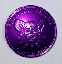 Fifty Funny Fellows 1994 'Great Explorers' Aluminum Doubloon- Purple Color  picture