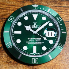ROLEX Hulk Green Submariner Luxury Watch Coaster Acrylic Decor Bar Gift picture