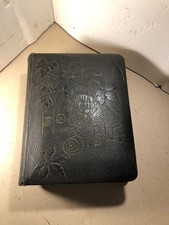 Antique 1890's Pictorial Family Holy Bible Holman Self explanatory Edition, picture