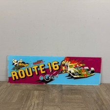 Route 16 Arcade Video Game Sign Marquee Racing 80s Original Centuri OEM See picture