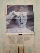 VTG 1987 EPYX VIDEO GAME PRINT AD Insert COMPUTER SOFTWARE Rare Arcade Classics picture