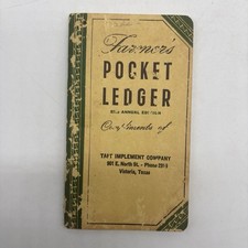 1953 John Deere 87th Annual Pocket Ledger Victoria Texas 820 720 620 Tractor picture