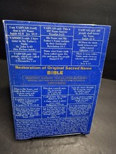 The Restoration Of The Original Sacred Name Bible 1976 picture