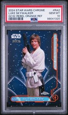 2024 TOPPS CHROME STAR WARS GALACTIC CIVIL WAR #RA2 LUKE SKYWALKER 24/25 PSA 10 picture