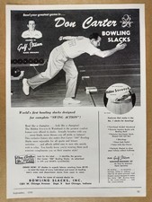1959 Don Carter Bowling Slacks vintage print Ad picture