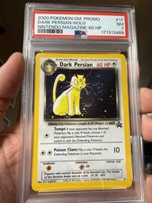 2000 Pokemon Dark Persian Holo #17 PSA 7 PART SWIRL Black Star Promo WOTC picture