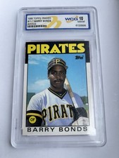     1986 Topps Traded Barry Bonds #11T RC WCG 10 Gem Mint Pittsburgh Pirates picture
