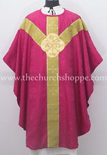 Dark Rose gothic vestment & mass and stole set ,Gothic chasuble ,casula ,casel picture