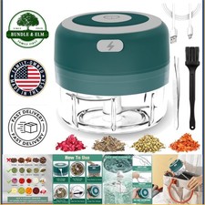 High-Efficiency Electric Grinder with Stainless Steel Blades and USB Charging picture