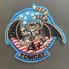 Tomcat Tom Bat Navy Embroidered Iron On Sew On Patch New picture