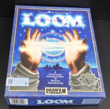 LOOM 1991 LucasArts 5.25 Floppy PC DOS Adventure Game in Box + Extras picture