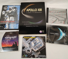 NASA Astronomy VTG PC Software Lot of 6 Apollo XIII Inside NASA 6 Discs picture