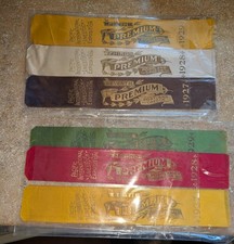 Lot of 6 1927 1928 1929 Oregon Pacific International Livestock Expo Prize Ribbon picture