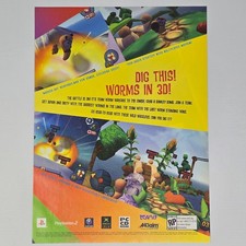 Worms 3D GameCube Xbox PS2 PC Authentic Magazine Ad picture