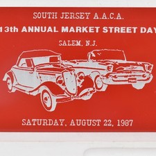 1987 Car Show Market Street Day AACA Salem 1957 Chevrolet New Jersey 13th Annual picture