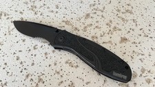 Kershaw 1670BLKST BLUR Folding Pocket Knife Linerlock Combo Blade Black- - - - picture