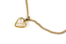 Vintage Encapsulated Mustard Seed Heart Shape Pendant picture