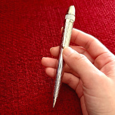 ROLEX Vintage-Style Palladium-Finish Ballpoint Pen, New Boxed, Exclusive Ad Gift picture