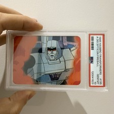 1985 Hasbro Transformers Card Decepticon Fireball (Megatron) #135 PSA 10 picture