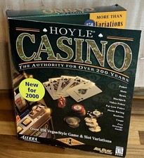 Hoyle Casino SIERRA Big Box Software - 2000 Vintage/Rare New Factory Sealed picture