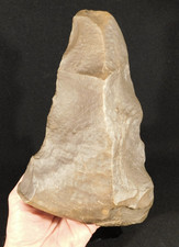 GIANT One Million Year Old Early STONE Age ACHEULEAN HandAxe Morocco 2712gr picture