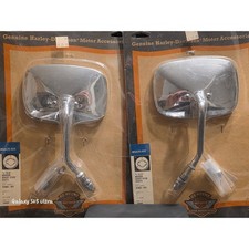 Harley Davidson OEM L&R Short Stem Mirrors 91863-90T 91865-90T NOS Vintage picture