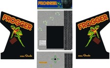 Frogger Arcade Cabinet  Full Set 5pc Side Artwork CPO Complete Decal Kit picture