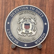 USCG Air Station Houston TX Guardians Of The Gulf Coast Challenge Coin  1#50 picture