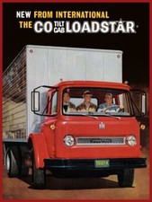 1963 International Harvester NEW Metal Sign: Loadstar CO Tilt Cab in Red picture