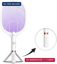 YsChois Electric Fly Swatter Racket, Rechargeable Fly Zapper - 4000 Volt, Exclus picture