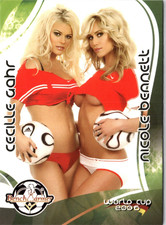 2006 Benchwarmer World Cup Soccer Cecille Gahr Nicole Bennett Card SP #H81 picture