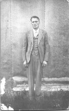 Postcard RPPC Real Photo Man Posing Early 1900s Divided Back Unidentified picture