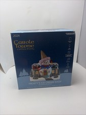 2024 Carole Towne Frostys Ice Cream Parlor Shop Lighted Musical Village Scene  picture
