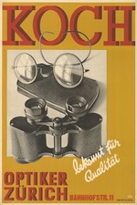 🕵️ Vintage Optiker Zürich Poster - 24x36” - 200gsm Paper🗞️ Hi-Res💎 Print picture